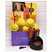 Godiva Chocolate Wine Fullmoon Japanese Fruit Hamper Basket Box